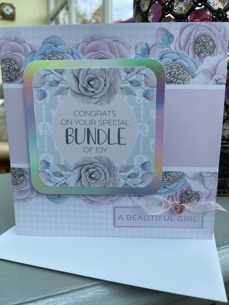 Congrats on your special bundle of joy new baby girl card