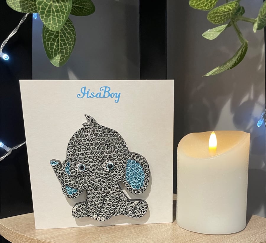 SALE.  Stunning Handmade Quilled Card