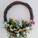 Spring floral wreath 
