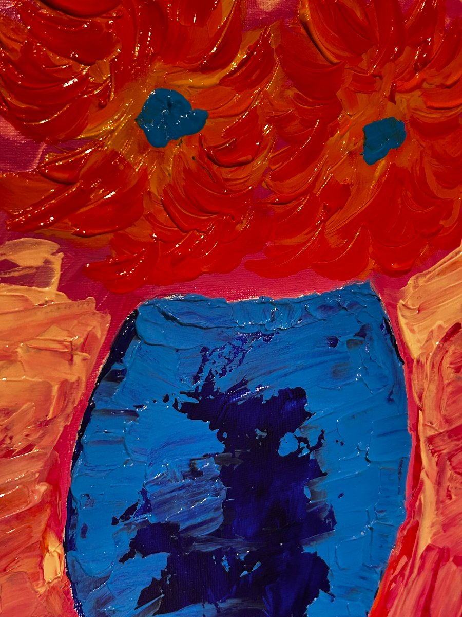 Acrylic Impasto Painting - Lola 