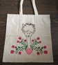 Hand painted tote bag 