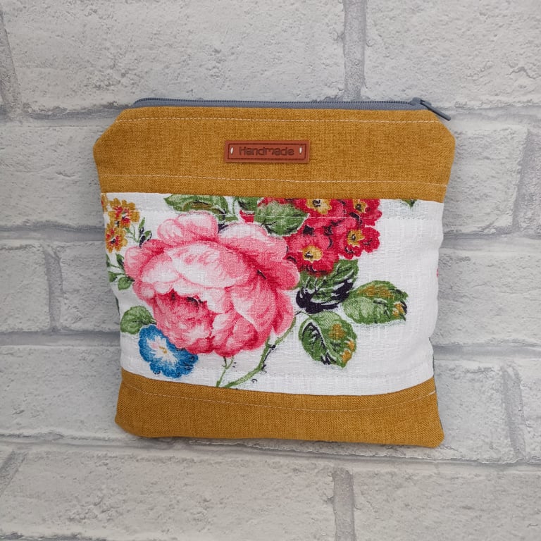 Perfectly Imperfect zipper pouch, lined pouch, makeup zipper pouch, mothers day 