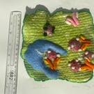 Hand-Felted Antibodies & Immune Response Fiber Art - Subatomic Stitch