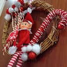 Naughty Elf Balloon Wreath