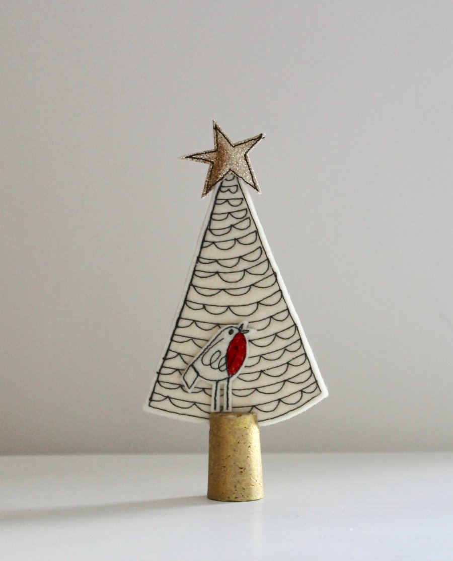 Wool Felt Christmas Trees 