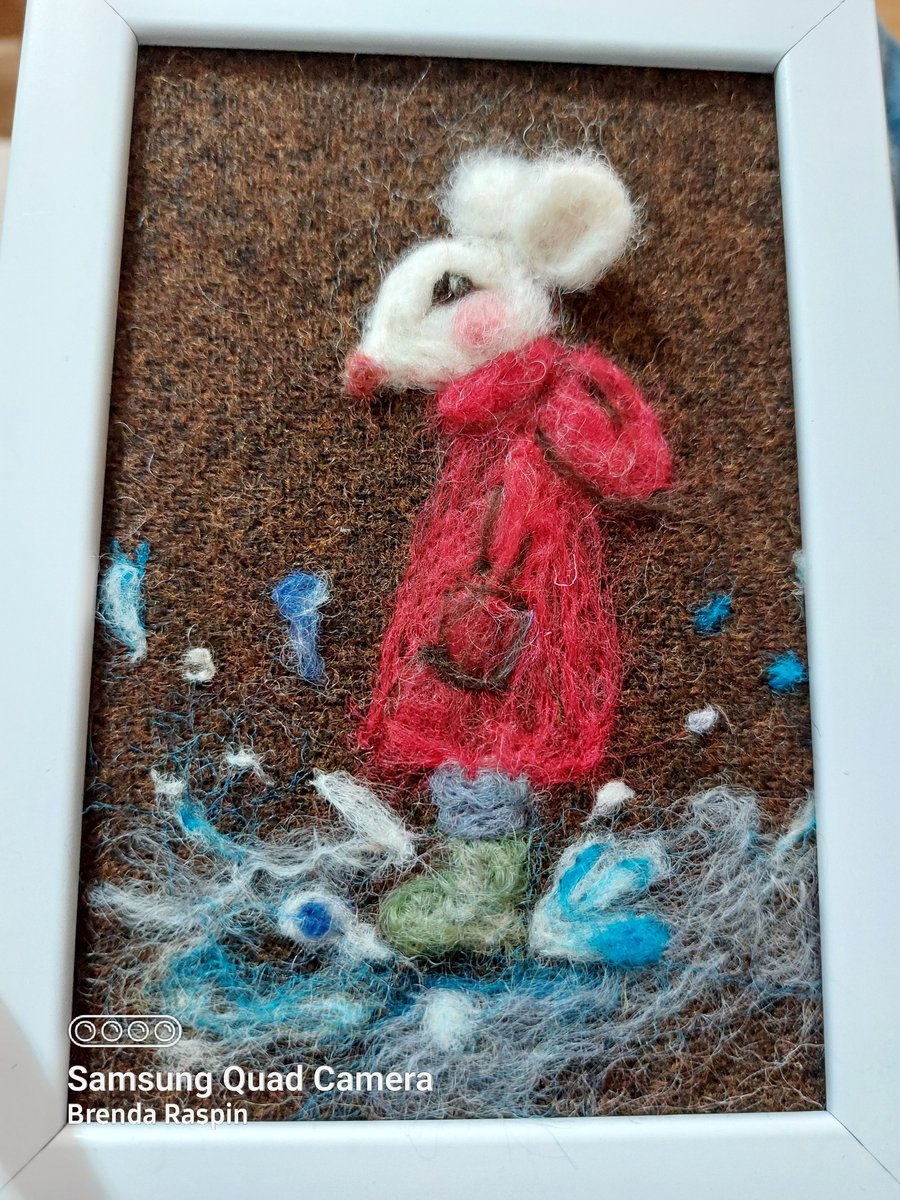 Making a splash mouse jumping in puddles
