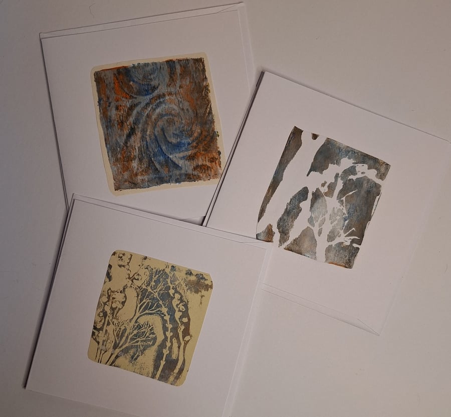 3 Cards 15x15cm Blank 'The Pastel Set'