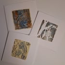 3 Cards 15x15cm Blank 'The Pastel Set'