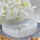 Aquamarine & Sterling Silver Ring