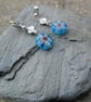 Flower & Millefiori Bead Earrings - Image 2