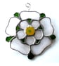 Yorkshire Rose Suncatcher Stained Glass Handmade