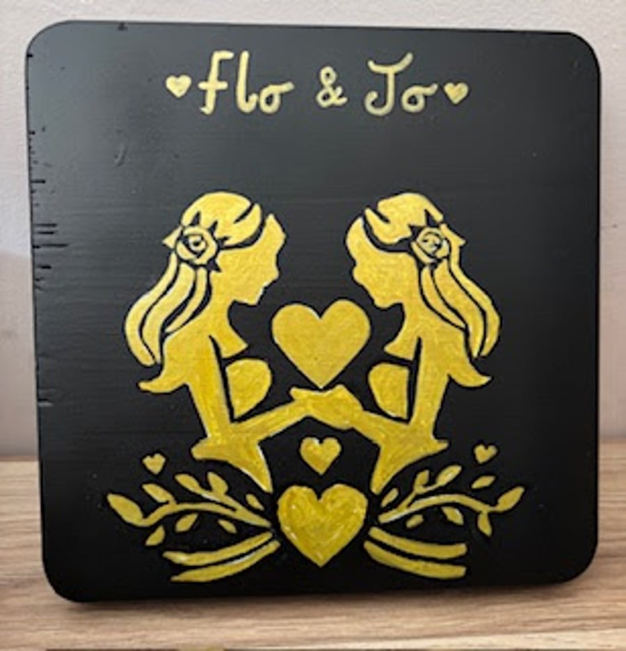 Wedding plaques Brides