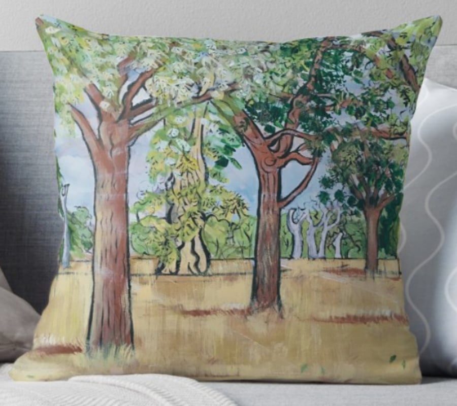 Throw Cushion Featuring The Painting ‘From One Small Seed...’