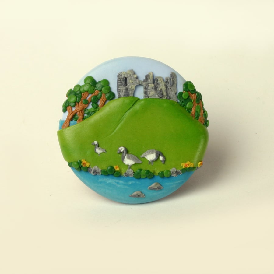 RESERVED FOR JENNA, Newcastle Emlyn Castle Brooch