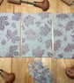 Set of 3 - Falling leaves Linoprints Oak, Sycamore and Chestnut : Hand-Burnished - Image 7