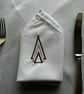  Napkins Art Deco Embroidered Design - Image 2