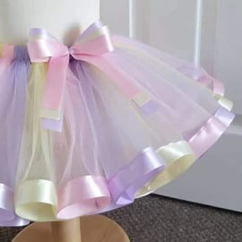 Unicorn Style Tutu Skirt - Ages From 0-6 Months to 6-7 Years UK