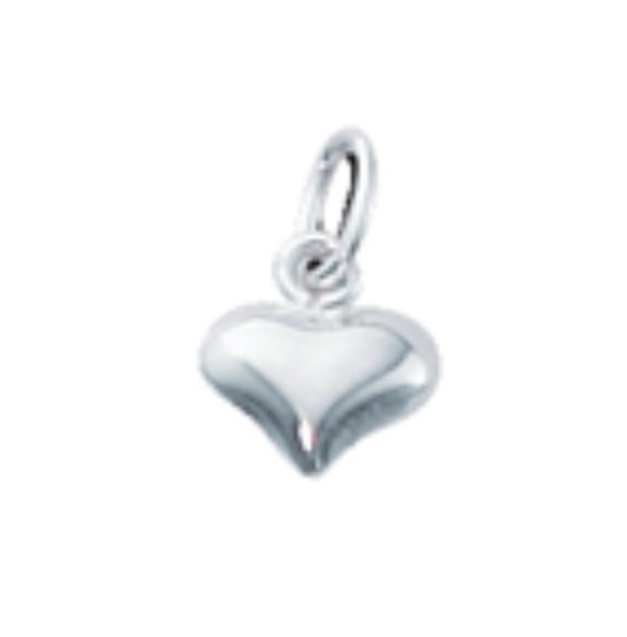 Sterling Silver Mini Puff Heart 