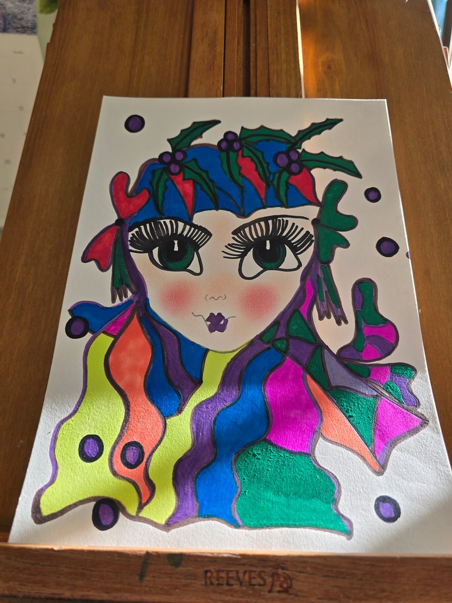 Christmas Fairy Drawing 