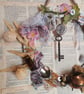 Vintage trinkets wreath, wreath, antique and vintage OOAK art wreath  - Image 6