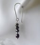 Freshwater Peacock Pearls and Sterling Silver Earrings  - Image 7