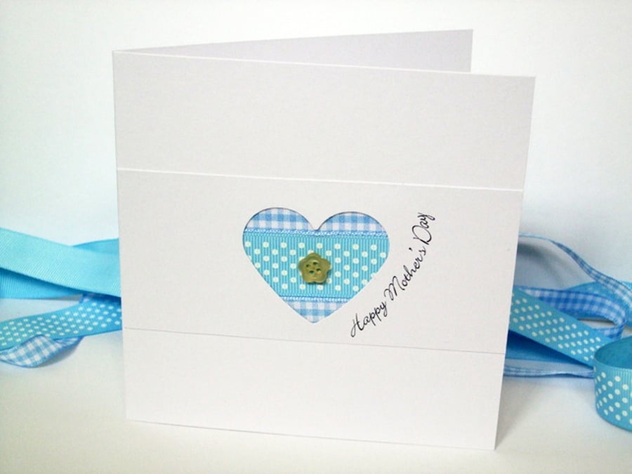Mother's Day Card, Mothers Day Card - Heart