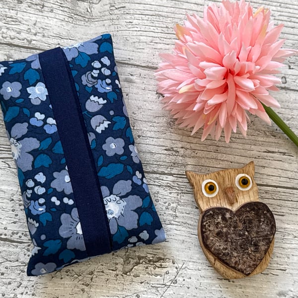 Liberty Fabric Pocket Tissue Holder - Travel Tissue Case - Reusable Tissue Pouch
