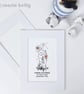 Midnight Forest personalised text illustration, Giclee print - Image 2