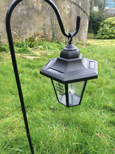 Solar Memorial Lantern Grave Light Grave Orname... - Folksy