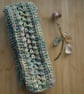 Loom knit Meadow Greens Summer Scarf