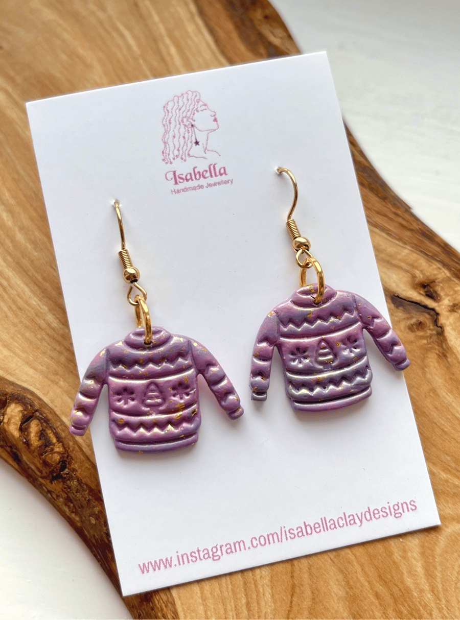 Christmas Jumper Pastel Pink