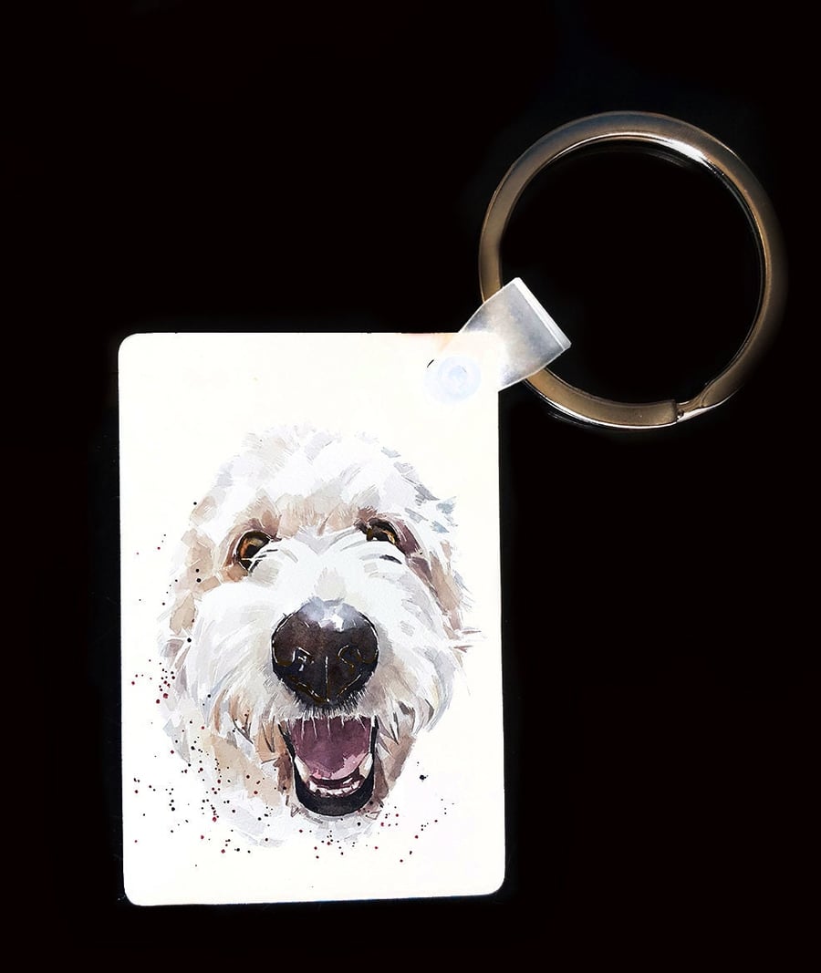 Goldendoodle Key Rings (Assorted) .Goldendoodle Dog Art Keyring,Goldendoodle Dog