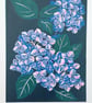 Hydrangea - linoprint - Image 2