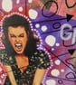 Feminist Mixed Media Portrait THIS GIRL CAN Empowering Female Rage Art - Image 2