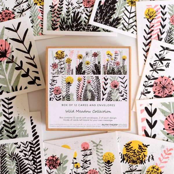 Wild Meadow Collection - Box of 12 Small Cards