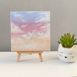 Acrylic Cloud Painting 