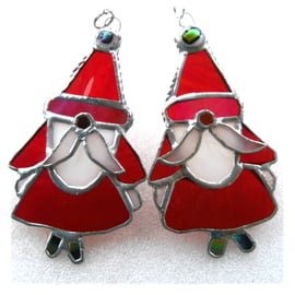 Santa Christmas Tree Stained Glass Xmas decoration