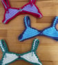 Crochet Bikini Bra Bookmark – Handmade Novelty Book Lover Gift  - Image 3
