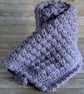 Crochet Lilac Blanket Hat Cardigan and Booties - Image 4
