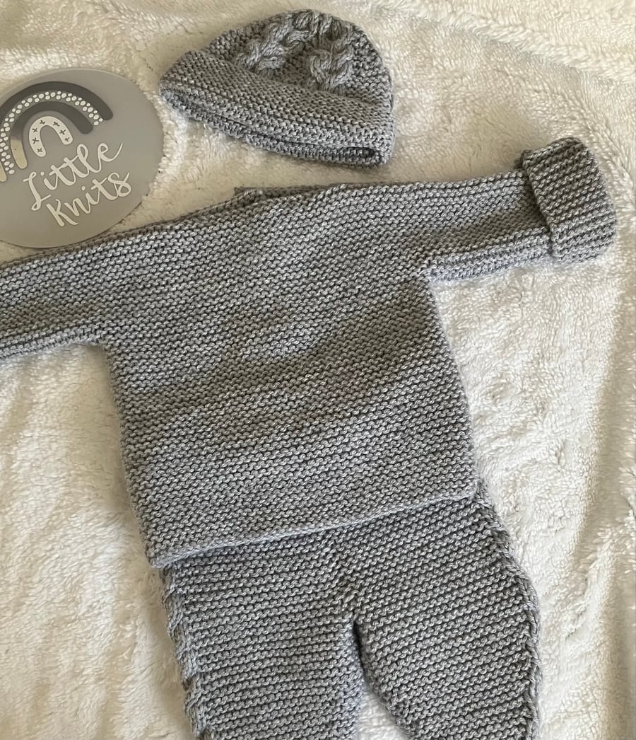 Hand-knitted Newborn Coming Home Set