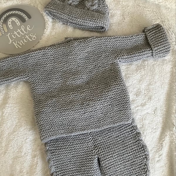 Hand-knitted Newborn Coming Home Set