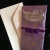Mothering Sunday purple card 