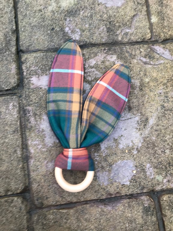 Buchanan Ancient Tartan Bunny Ears Teether