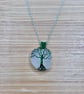 Scottish sea glass Tree of Life Pendant - Made in Scotland - unique handmade