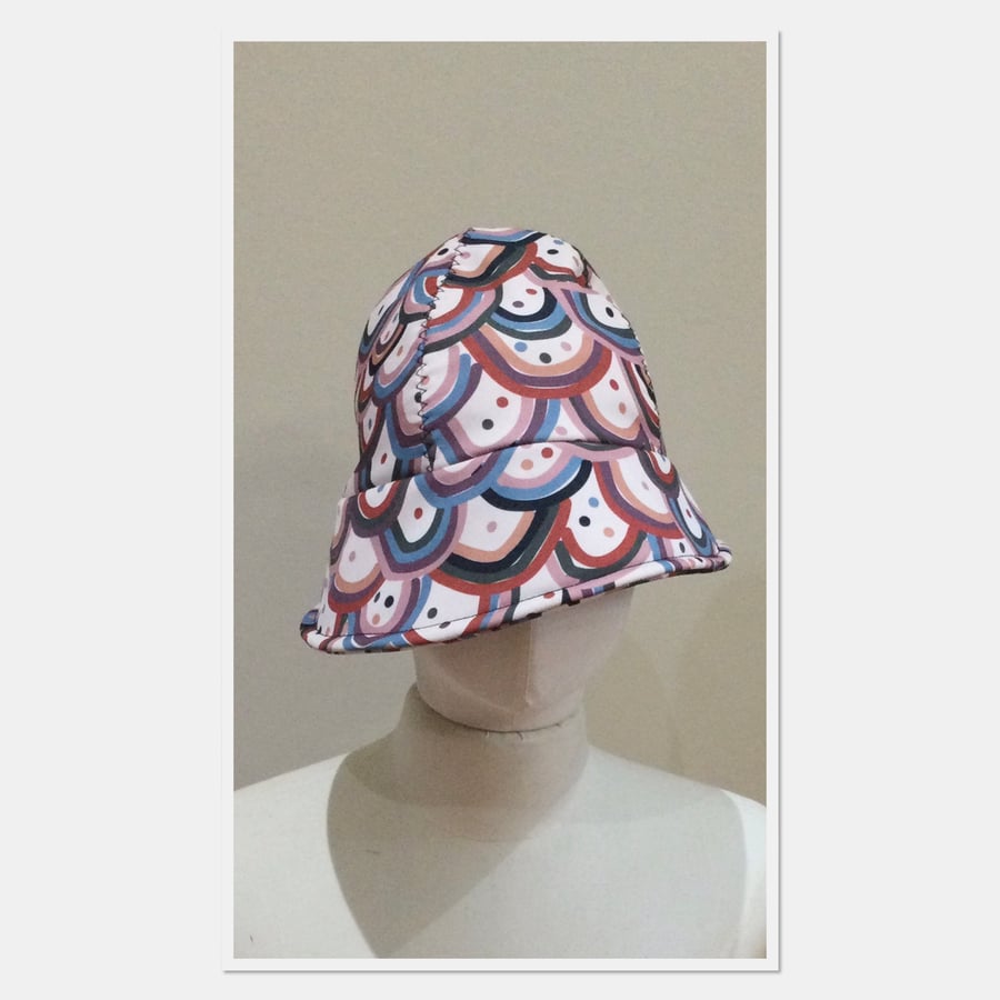 Rain Hat Blush Rainbow Soft Shell
