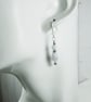 Earrings, Sterling Silver and Blue Lace Agate Droppers - Image 6