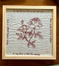 'A red, red rose' Rose Hand Embroidery Art 