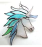Unicorn Suncatcher Stained Glass Handmade 052 Pastel - Image 6
