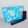 Make up bag, zipped pouch, cosmetic bag