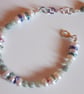 Button pearl and jadeite bracelet - Image 1